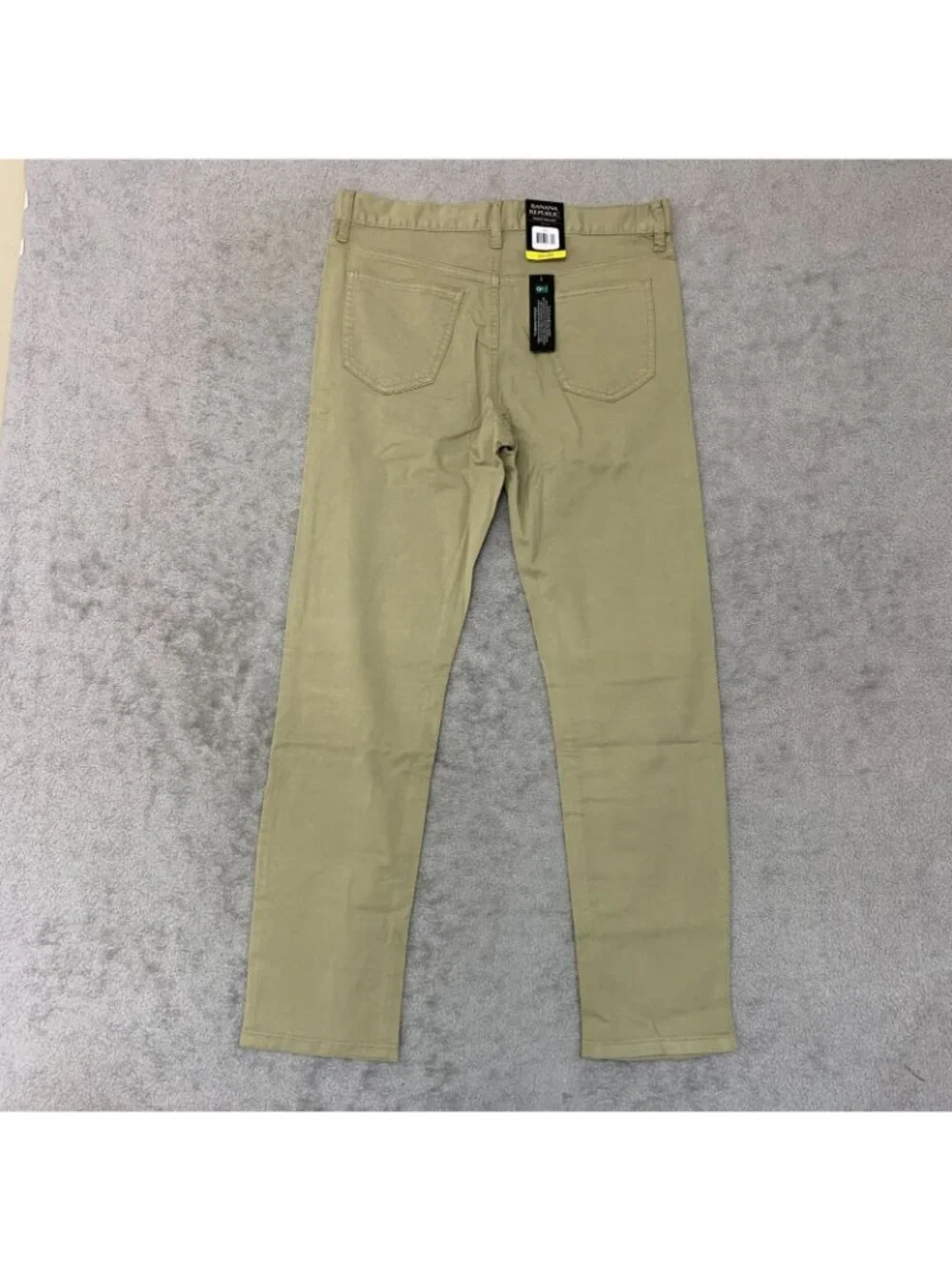 NWT Banana Republic Men's 32x32 5 Pocket Twill Chino Pants Tan Cotton Blend